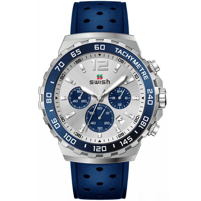 Buycenter Men's Sports Quartz Watch - Luminous Silicone Strap, Trendy Styles - Buy Center