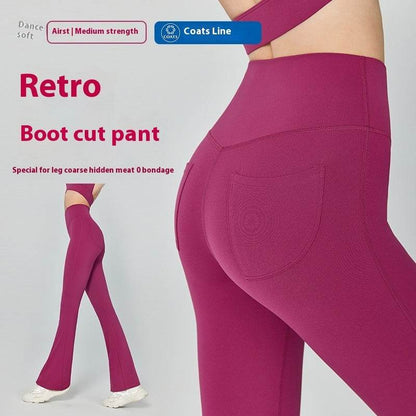 Buycenter High Waist Yoga Trousers - Casual Hip Lift Fitness Pants - Buy Center