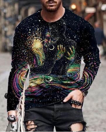 Summer Loose Crew Neck T-Shirt - 3D Print & Stylish Polyester Fabric - Buy Center