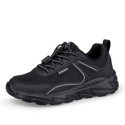 Stylish Leather Waterproof Walking Shoes - Non-Slip & Breathable Comfort - Buy Center