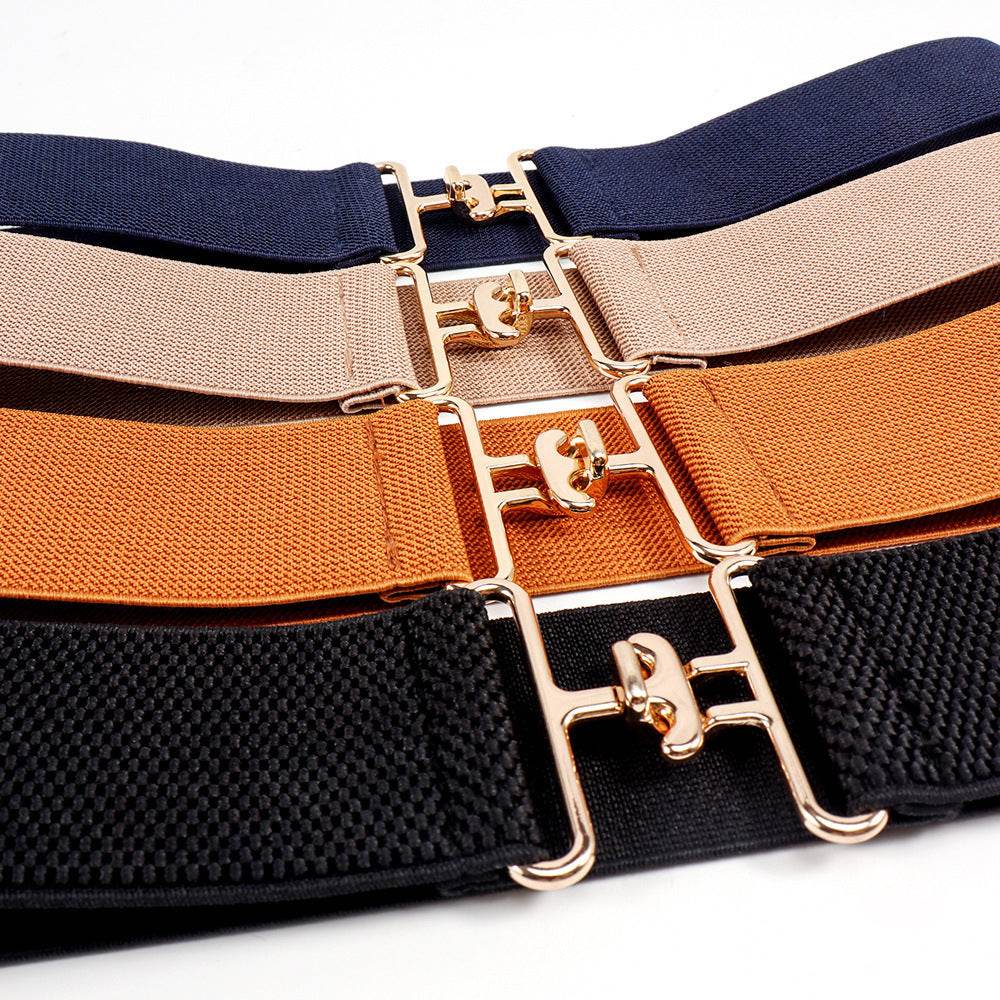 Women's Elastic Belt with Simple Buckle - Stylish & Adjustable for Any Outfit - Buy Center