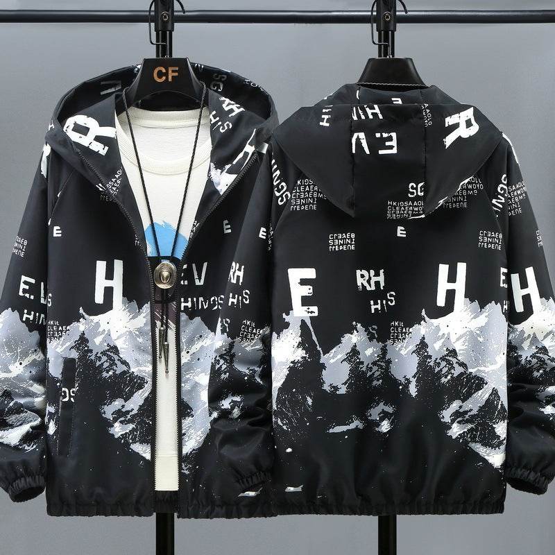 Buycenter Hooded Casual Men's Jacket - Trendy Striped Design in 2025 - Buy Center