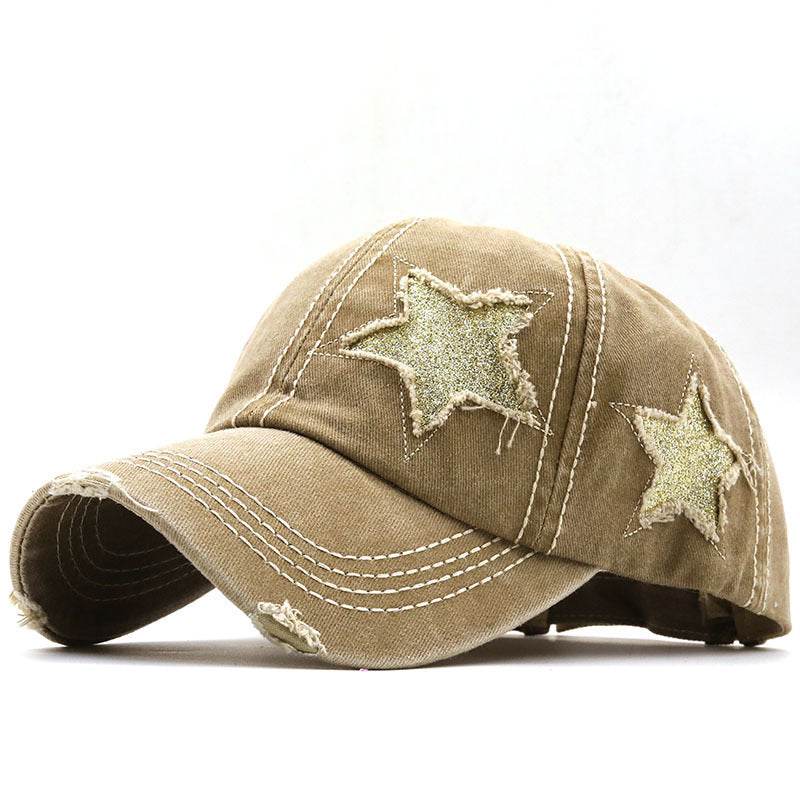 Buycenter Washed Pentagram Baseball Cap - Adjustable & Breathable for All - Buy Center