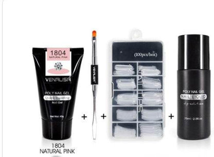 Venalisa Poly Nail Gel Kit - Flawless Nail Extensions at Home or Salon - Buy Center