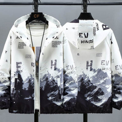 Buycenter Hooded Casual Men's Jacket - Trendy Striped Design in 2025 - Buy Center