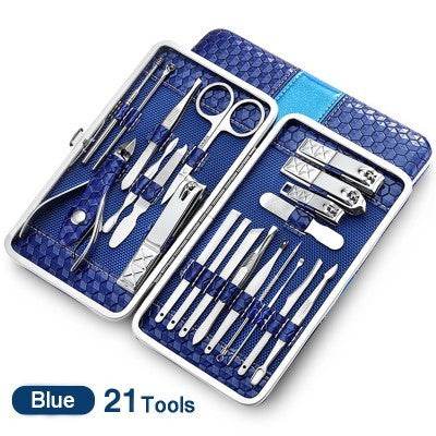 Nail Manicure Tool Kit Combo - 18 & 21-Piece Professional Set - Buy Center