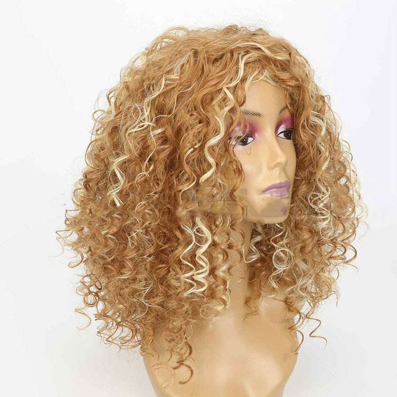 African Small Curly Headgear - 18" Lightweight Synthetic Hair Piece - Buy Center