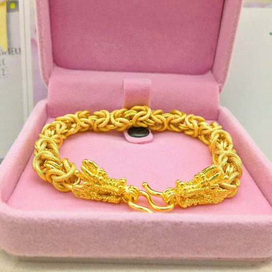 Gold Plated 24K Men's Bracelet - Trendy Stylish Jewelry Gift for 2025 - Buy Center