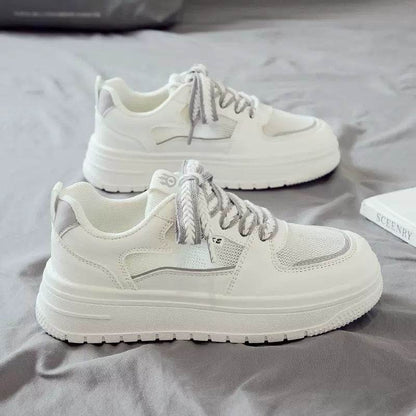 Buycenter Casual Platform White Shoes - Breathable Running Sneakers for Women - Buy Center