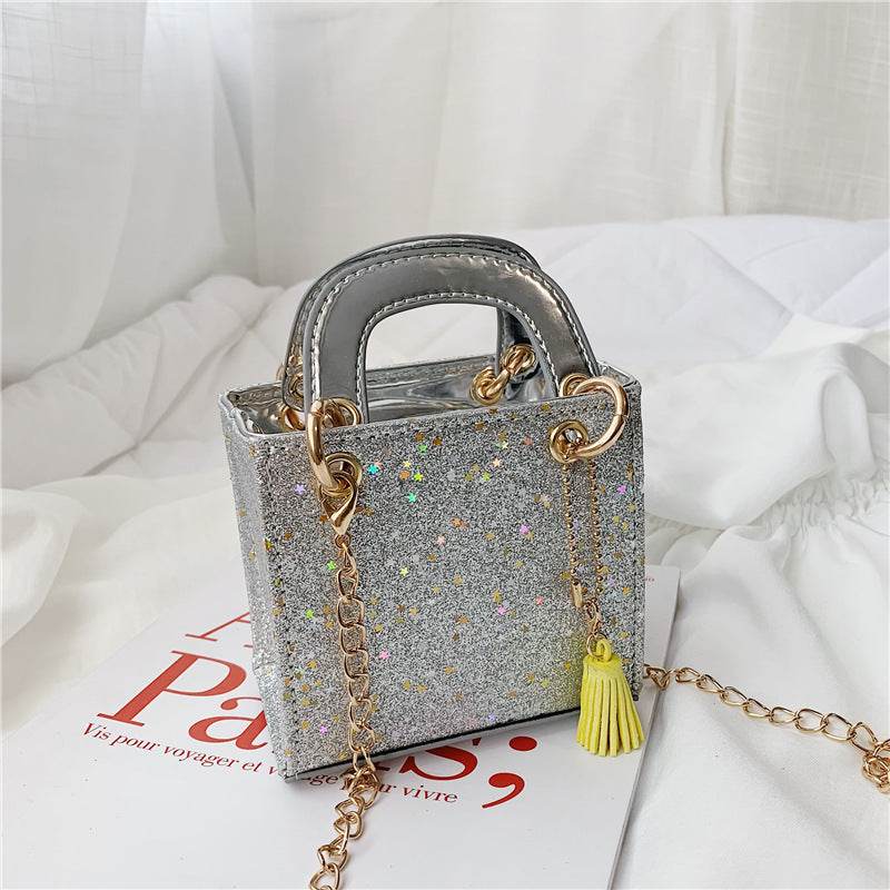 Kids' Sequined Shoulder Bag - Stylish PU Design for Boys' Essentials - Buy Center