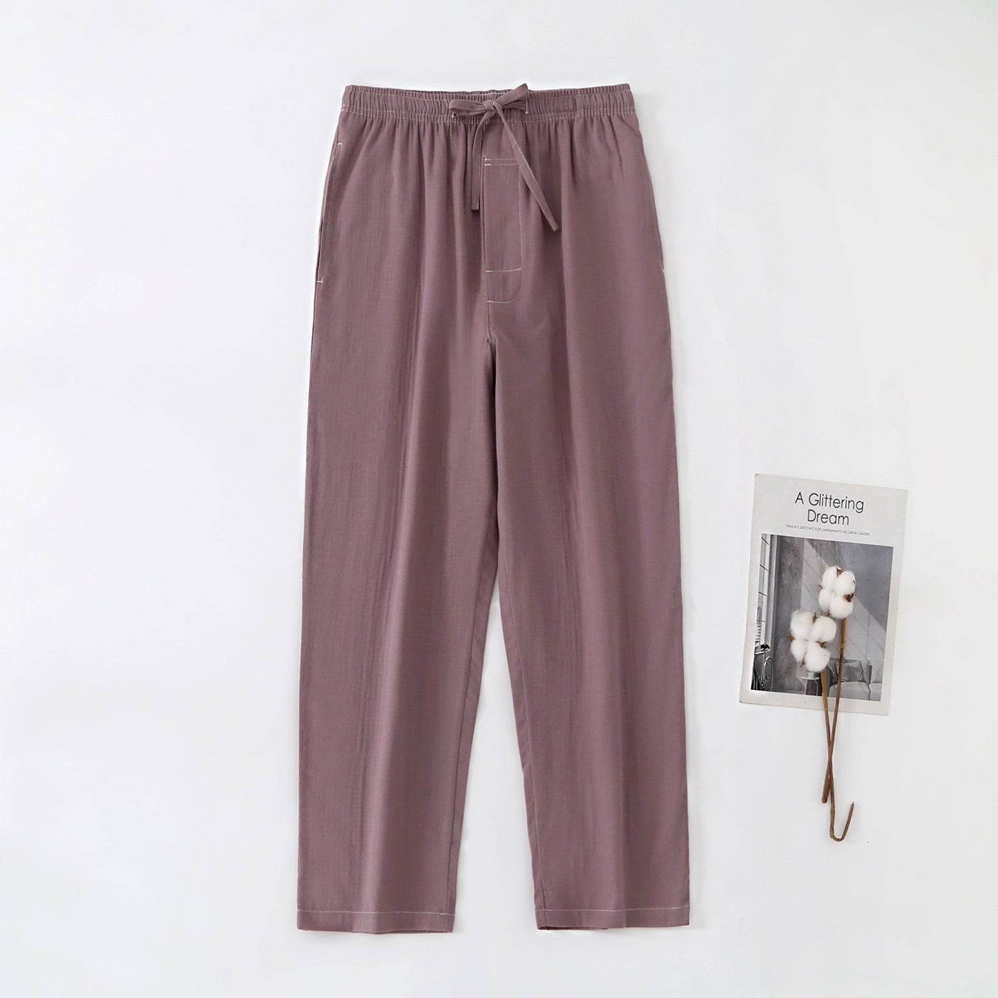 Buycenter Men's Thin Cotton Pajamas - Comfortable & Breathable Sleepwear - Buy Center