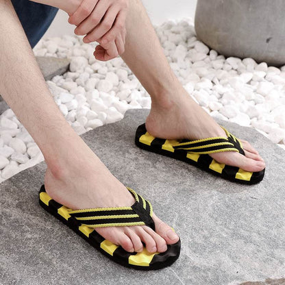 Summer Men's Flip Flops - Casual Color Matching Beach Sandals 2025 - Buy Center