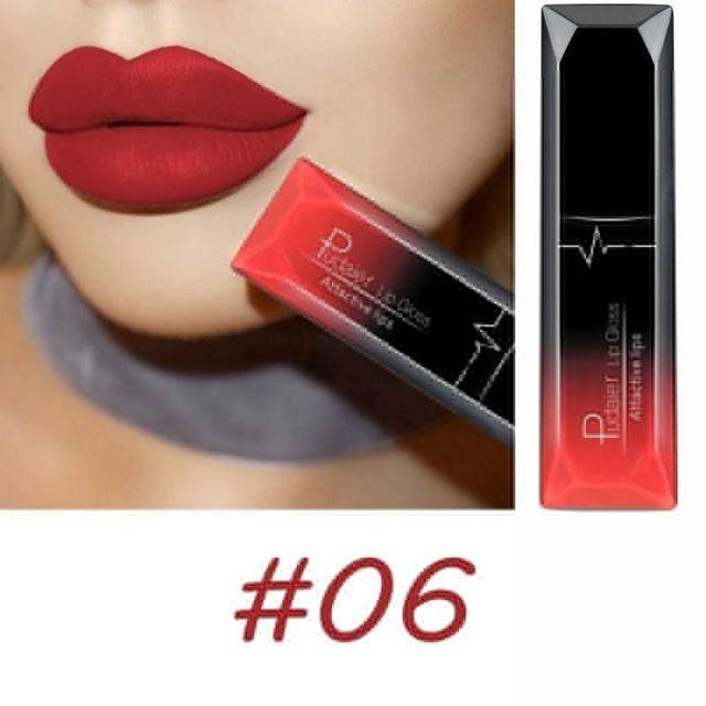 Makeup Matte Lip Gloss Lipstick - Long-Lasting, Waterproof, 21 Colors - Buy Center