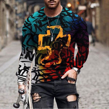 Summer Loose Crew Neck T-Shirt - 3D Print & Stylish Polyester Fabric - Buy Center