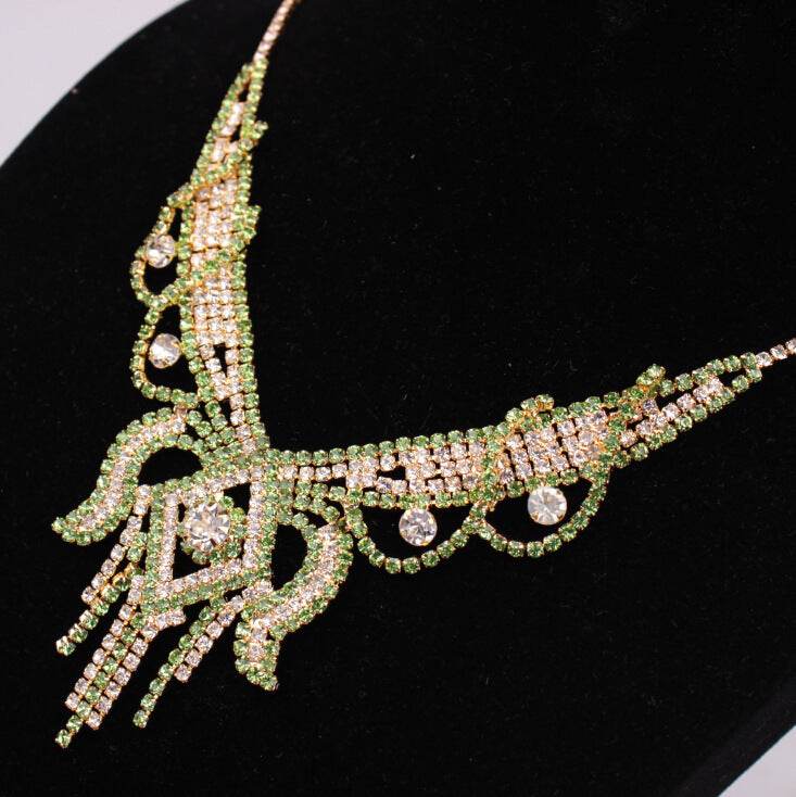 X526 Exaggerated Butterfly Necklace & Earrings - Elegant Bridal Jewelry Set - Buy Center