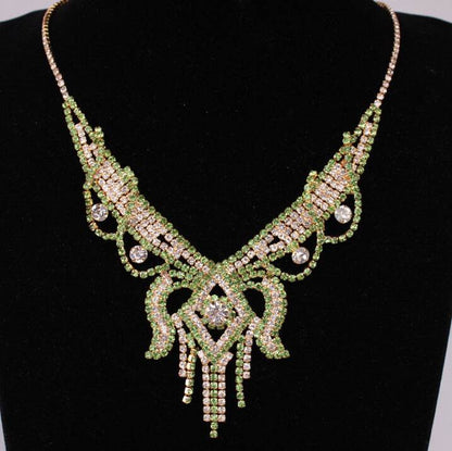 X526 Exaggerated Butterfly Necklace & Earrings - Elegant Bridal Jewelry Set - Buy Center