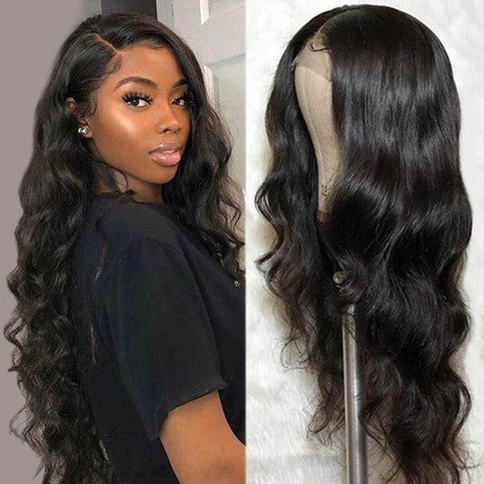 Natural Black Real Hair Lace Wig - Soft, Medium Length, Versatile Styles - Buy Center