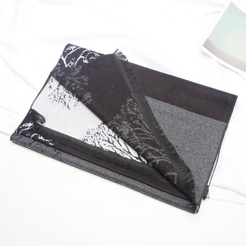 Men's Fashion Plaid Scarf - Thickened Imitation Cashmere for Style and Warmth - Buy Center