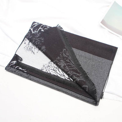 Men's Fashion Plaid Scarf - Thickened Imitation Cashmere for Style and Warmth - Buy Center