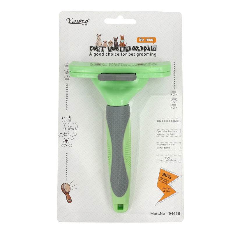 Eco-Friendly Green Pet Comb - Easy Cat Hair Removal & Grooming Tool - Buy Center