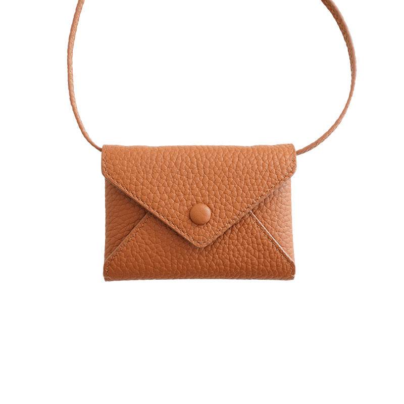 Top Layer Cowhide Mini Crossbody Bag - Versatile Clutch in Trendy Styles - Buy Center