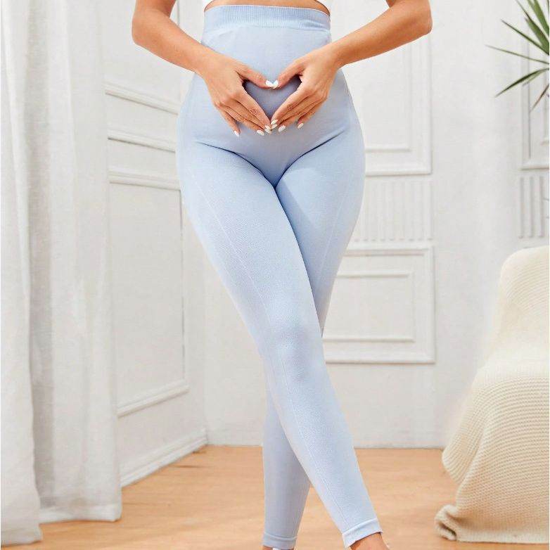 Buycenter High Waist Maternity Pants - Breathable, Quick Dry for Pregnancy - Buy Center