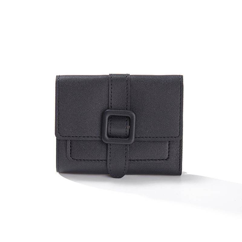 Short Solid Color Women’s Wallet - Lightweight, Waterproof Card Holder - Buy Center