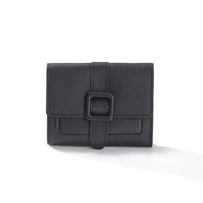 Short Solid Color Women’s Wallet - Lightweight, Waterproof Card Holder - Buy Center