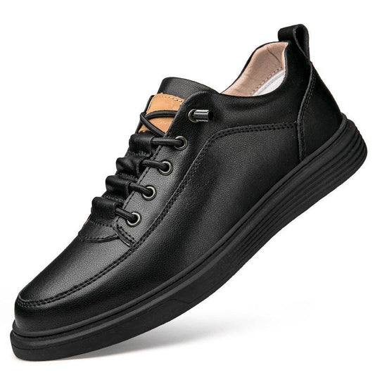 Men's Plus Size Leather Skateboard Shoes - Comfort & Retro Style 2025 - Buy Center
