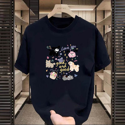 Buycenter High Street Printed Motorcycle T-Shirt - Short Sleeve for Casual Style - Buy Center