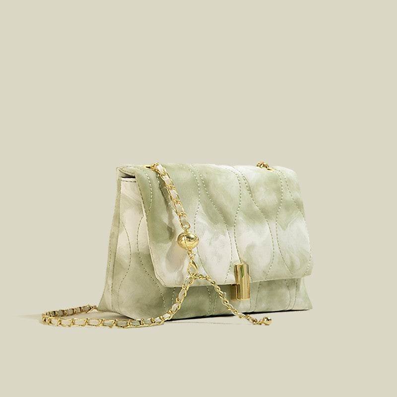 Elegant Texture Chain Crossbody Bag - Stylish Small Square Evening Bag - Buy Center