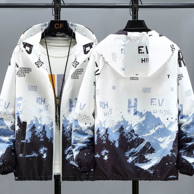 Buycenter Hooded Casual Men's Jacket - Trendy Striped Design in 2025 - Buy Center