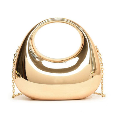 Small Acrylic Gold Handbag - Trendy Shoulder Bag for Daily Use - Buy Center