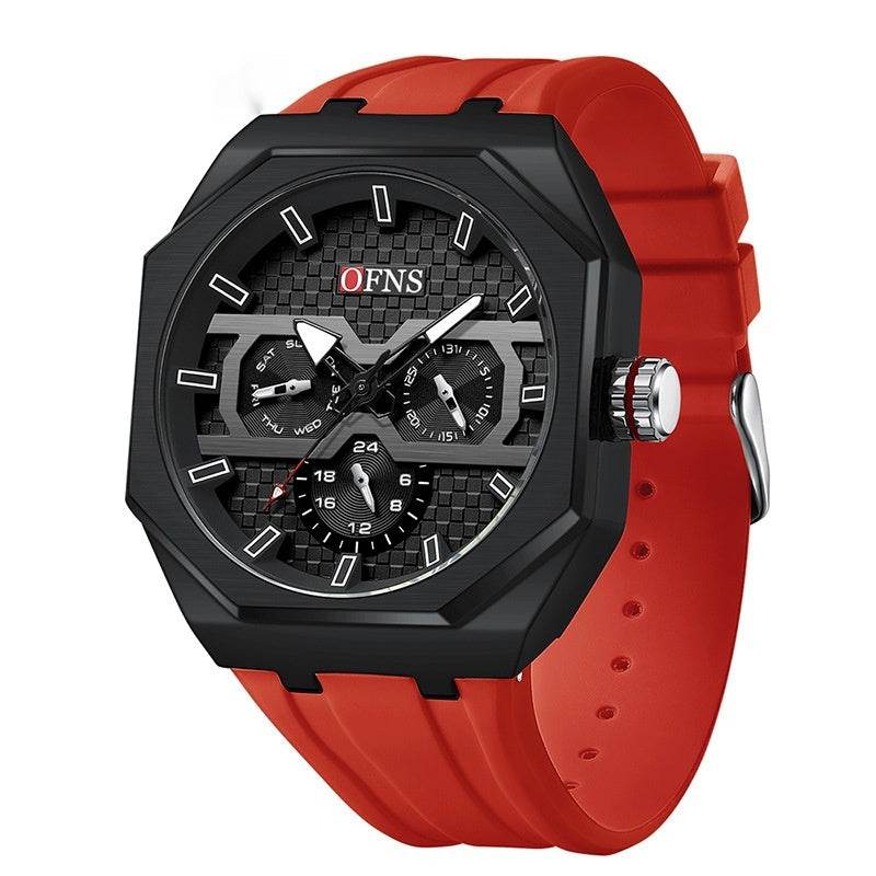 Stylish Three Eyes Quartz Watch - Waterproof Men's Sports Accessory 2025 - Buy Center