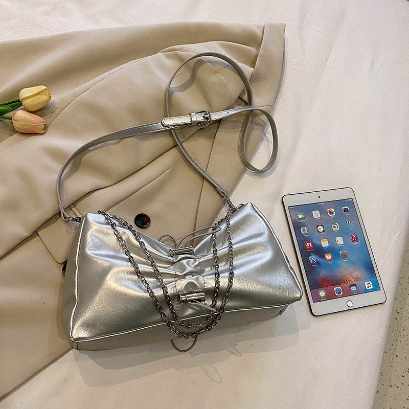 High-Grade Silver Waist Bag - Stylish Crossbody for Daily Use 2025 - Buy Center