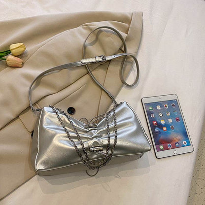 High-Grade Silver Waist Bag - Stylish Crossbody for Daily Use 2025 - Buy Center