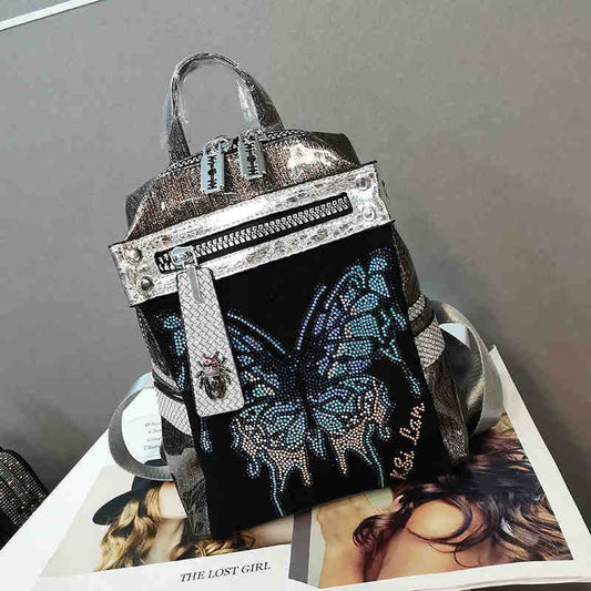 Delicate Rhinestone Butterfly Shoulder Bag - Premium Stylish Evening Accessory - Buy Center