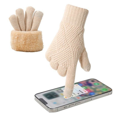Women's Thermal Touch Screen Gloves - Double Layer, Windproof, Fleece-lined - Buy Center