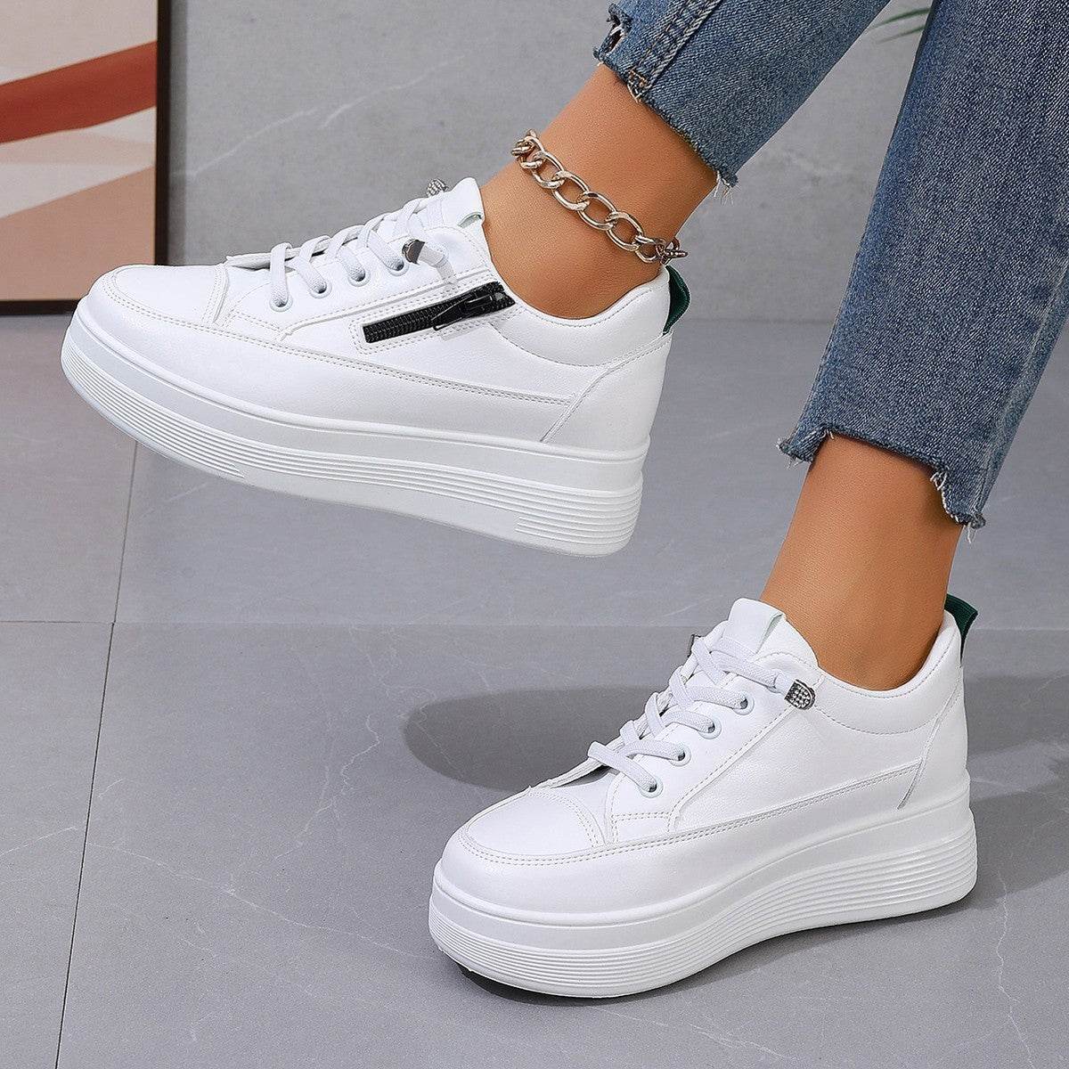 Buycenter Casual Low-Top Sports Shoes - Color Matching, Lightweight Platform - Buy Center