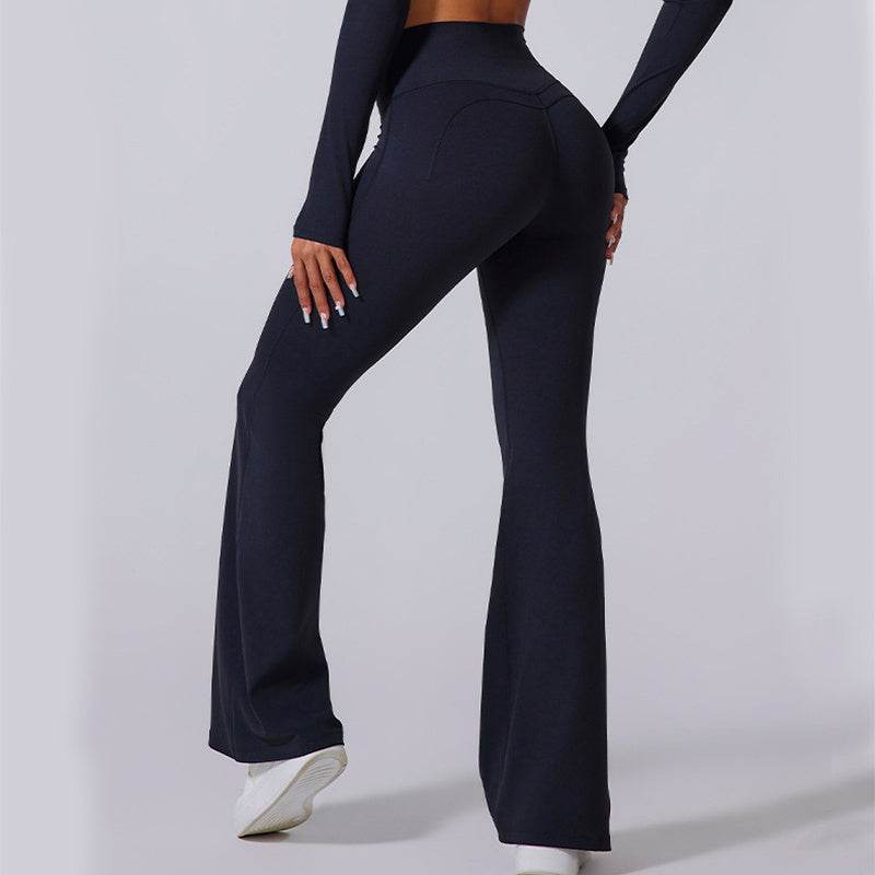 Women's High Waist Flared Yoga Pants - Slim Fit & Breathable Comfort - Buy Center