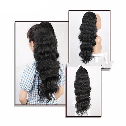 Natural Black Drawstring Ponytail Wig - Stylish Versatile Human Hair - Buy Center