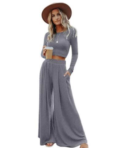 Buycenter Shiying Women's Casual Trousers Suit - Solid Colors, Japanese Style - Buy Center