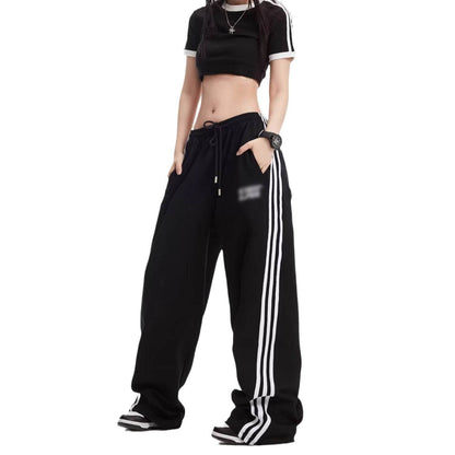 Jenny Jazz Autumn Wide Leg Pants - Mid Waist, Trendy Comfortable Fit - Buy Center