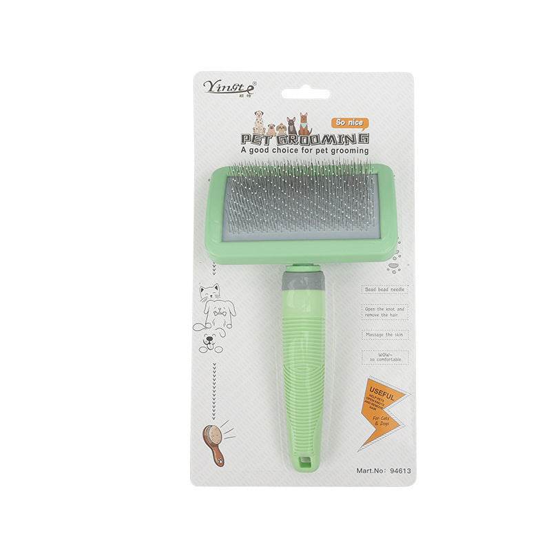 Eco-Friendly Green Pet Comb - Easy Cat Hair Removal & Grooming Tool - Buy Center