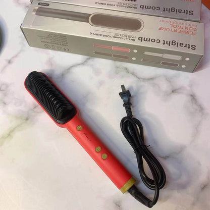 Straight Comb Curling Iron - Negative Ions for Healthy, Frizz-Free Hair - Buy Center