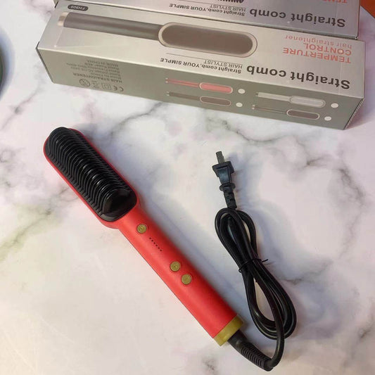 Straight Comb Curling Iron - Negative Ions for Healthy, Frizz-Free Hair - Buy Center