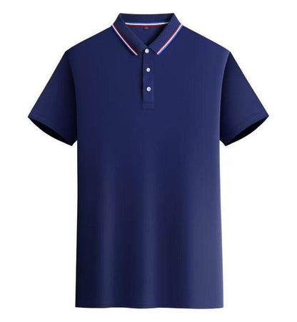 Short-Sleeved Business Polo Shirt - Asymmetric Fit in Multiple Colors - Buy Center