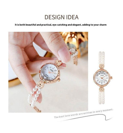 Women's Luxury Pearls Strap Watch - Unique Round Beads, Modern Style - Buy Center