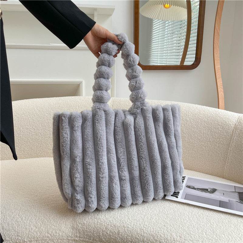 Fashion One Shoulder Plush Bag - Large Capacity Evening Bag for Women - Buy Center