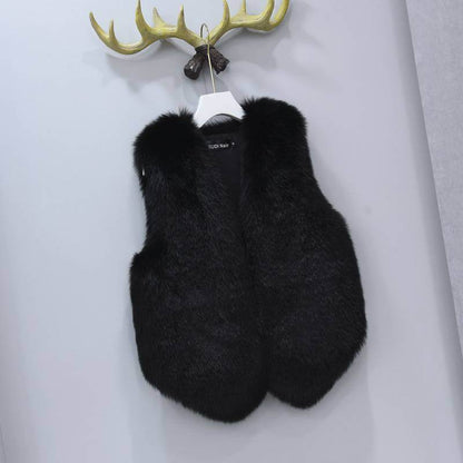 Women's Leather Waistcoat - Sleek Sleeveless Autumn Outerwear in Classic Colors - Buy Center